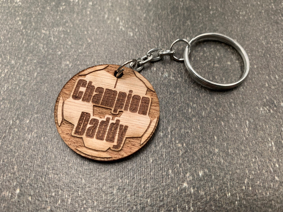 Football-Shaped Keyring