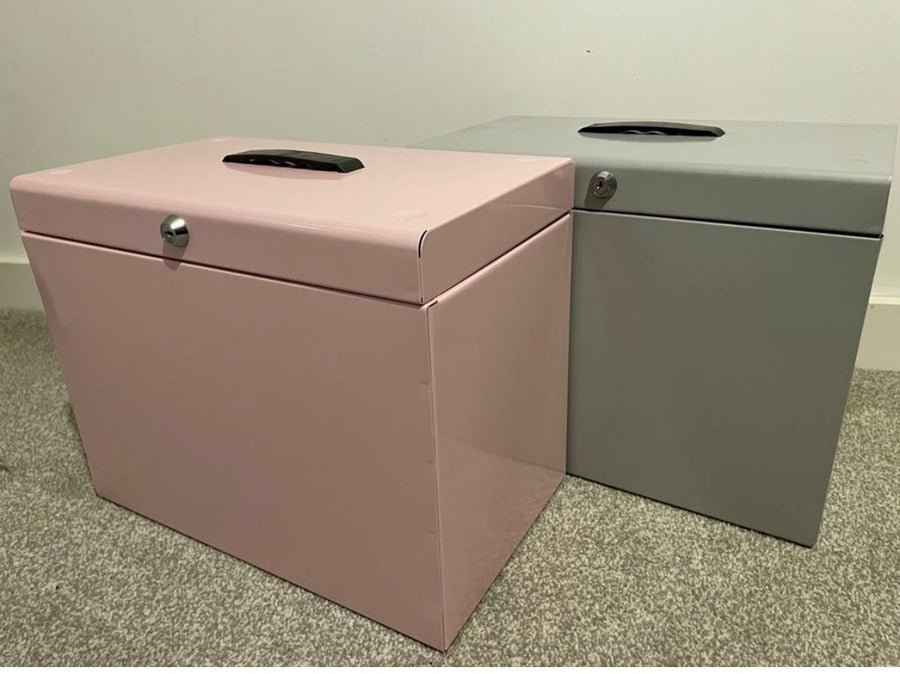 File Box with 5 Suspension Files - Made in Britain