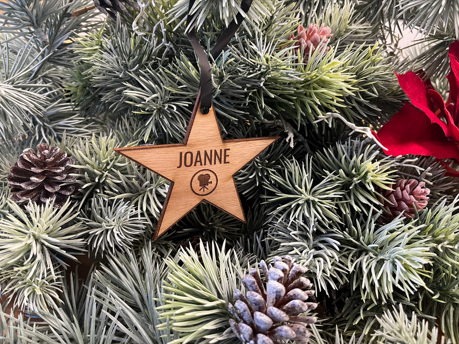 Personalised Hollywood Star Christmas Tree Decoration