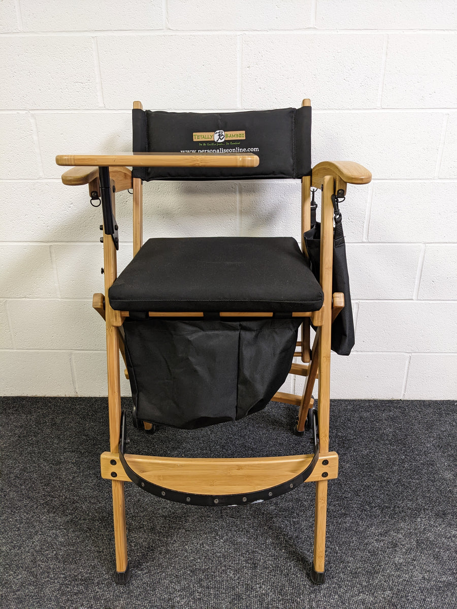 Bamboo Highchair with Tray and Storage