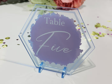Acrylic Standing Table Number