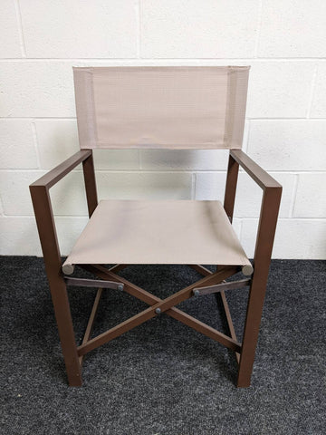 Aluminium Director chair - Brown