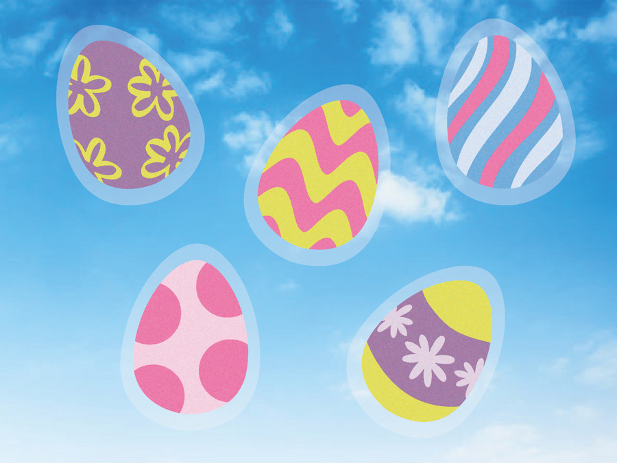 Easter Egg Window Stickers